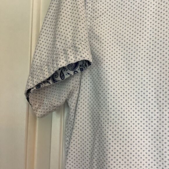 Denim & Flower Men's Button Down Shirt 💜🌊 - Picture 4 of 6